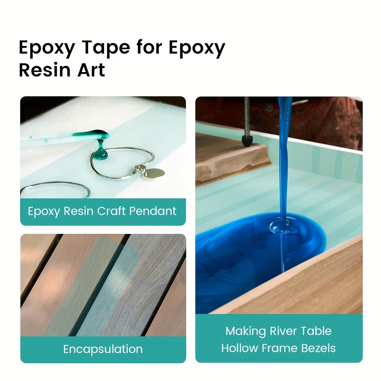 Ruban en résine époxy verte YI - Woodworking Resin avis et prix